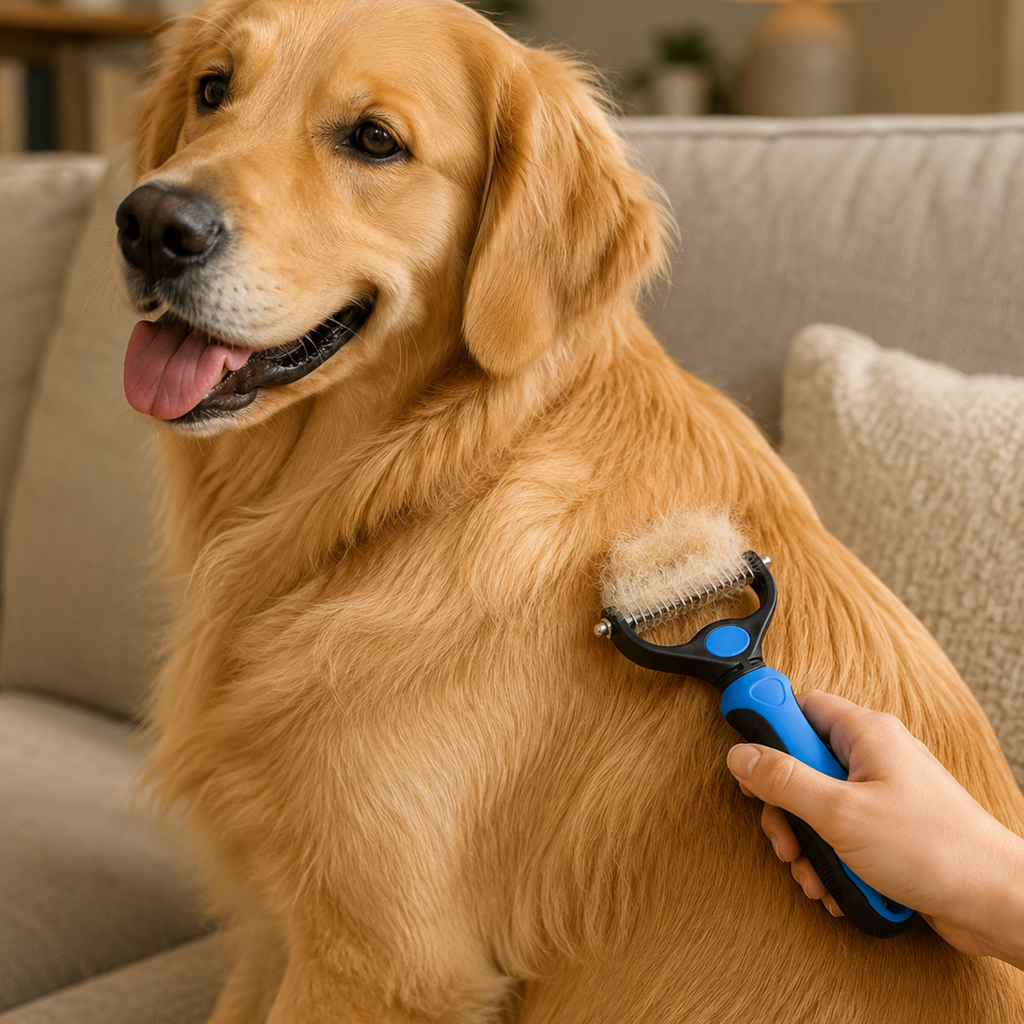 ProShed Undercoat Deshedding Comb for Dogs & Long-Haired Cats