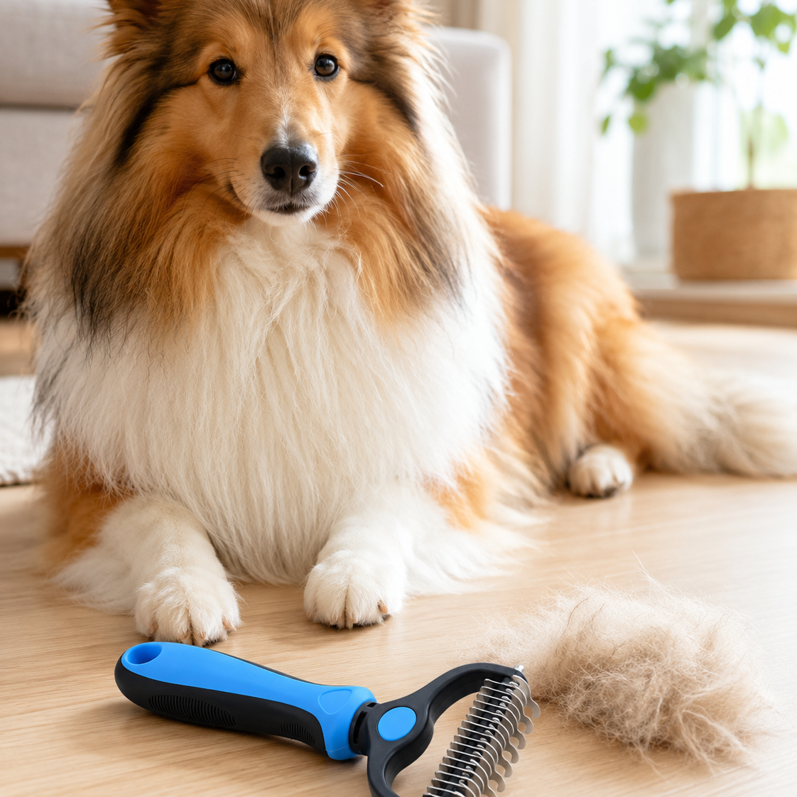 ProShed Undercoat Deshedding Comb for Dogs & Long-Haired Cats